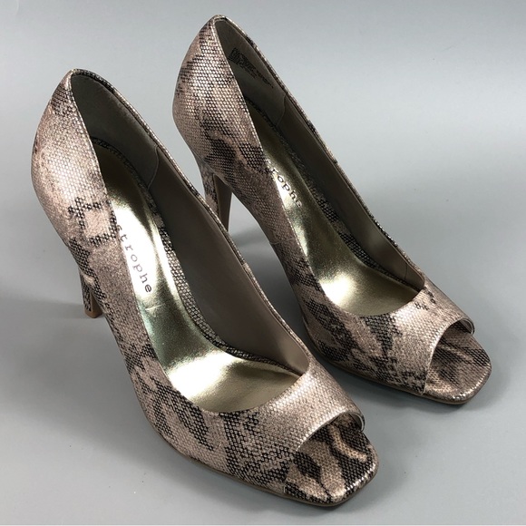 Apostrophe Desiree Women’s Peep Toe Pump Heels Size 8.5M - Picture 2 of 10